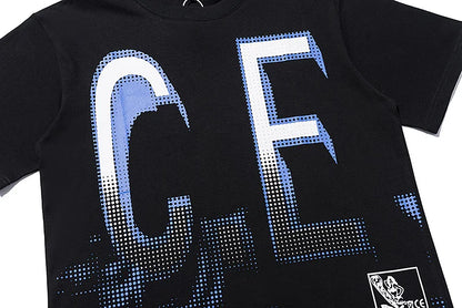 High Quality CAVEMPT Tops Tee Phantom Letter Printing Classic All-match Men Woman Loose O-Neck Summer C.E T Shirt Street King Limited