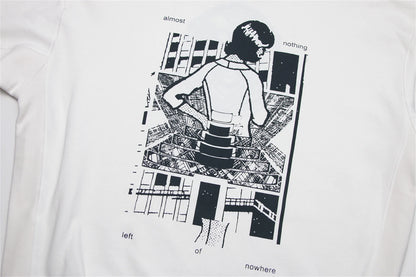 2024 CE Brand Fashion Abstract Comic Print High-Street Cleanfit Cotton Casual Loose Pullover Sweater Street King Limited