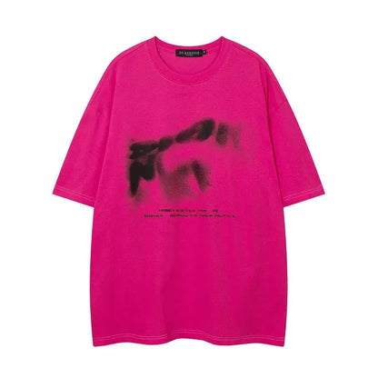 American Cotton Retro Street Graphic T shirt Fashion Y2K Loose Hip Hop Simple Personality Women kawaii clothes T shirt Street King Limited