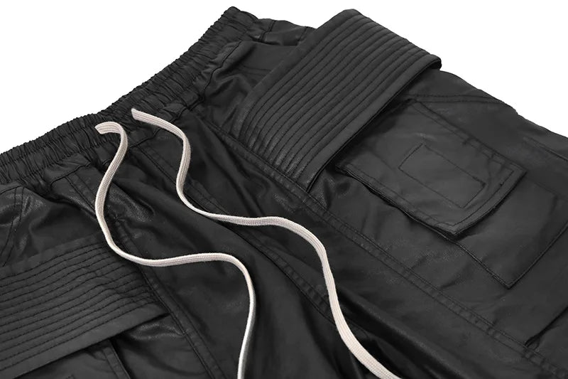 new men 2023 rick waxed tactical paratrooper cargo comfortable cotton parkour sweat casual pants sweatpants tag 720 urban active pants