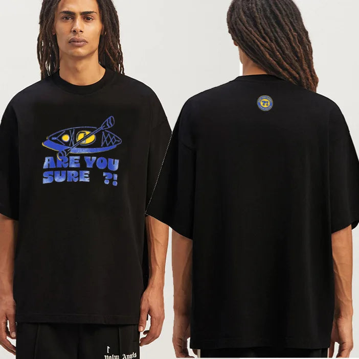 New American Style Ins Personalized Street Men's Women's Cotton T-shirts Fashion Y2K Retro O-neck Harajuku Couple Oversized Tops Street King Limited