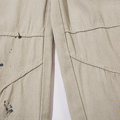Men Baggy Jeans Graffiti Letter Embroidered Cargo Denim Pants Harajuku Y2K Vintage Casual Straight Trousers Streetwear Unisex Street King Limited