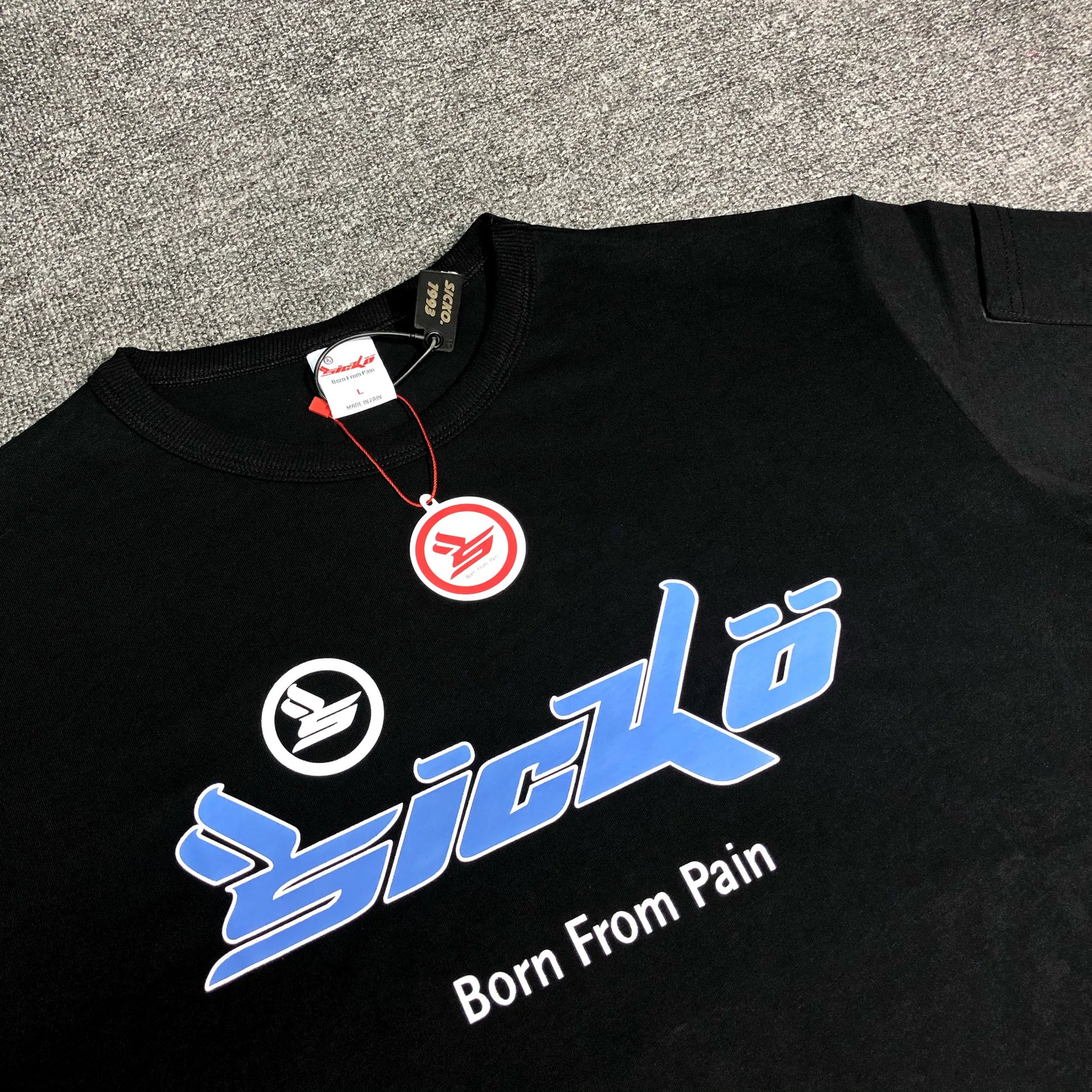 New 2022 Sicko Blue Born From Pain IAN CONNOR T Shirts T-Shirt Hip Hop Skateboard Street Cotton T-Shirts Tee Top kenye #R031 Street King Limited