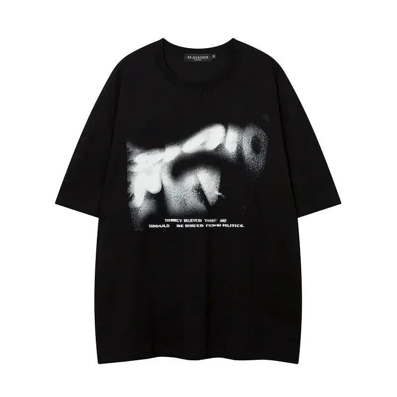 American Cotton Retro Street Graphic T shirt Fashion Y2K Loose Hip Hop Simple Personality Women kawaii clothes T shirt Street King Limited