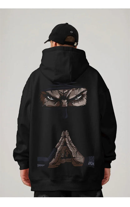 Funny Anime Ninja Mudra Graphic Printed Hoodies For Men Hip Hop Streetwear Pullovers Hooded Sweatshirts Y2K Goth Fashion Hoody Street King Limited
