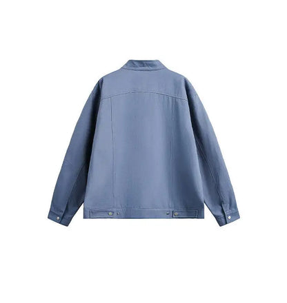 spring autumn fashion motorcycle jacket men stand collar loose casual korean streetwear vintage cargo jackets coat outerwear unique cargo style 228