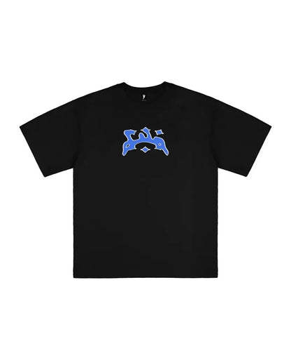 European and American Trendy Brand Personalized Letter Print Oversized Short-sleeved Men Y2k Street Retro Fashion T-shirts Women Street King Limited