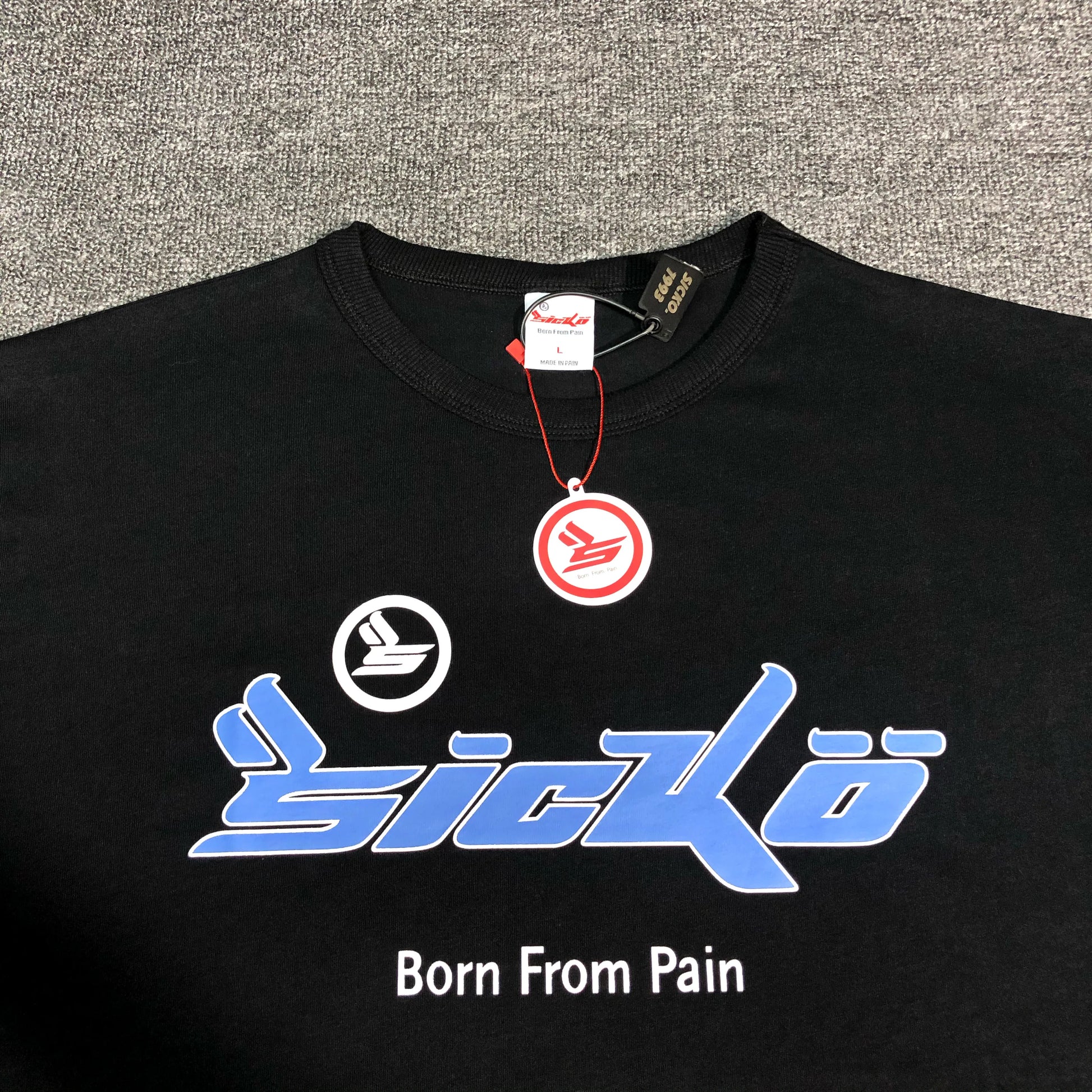 New 2022 Sicko Blue Born From Pain IAN CONNOR T Shirts T-Shirt Hip Hop Skateboard Street Cotton T-Shirts Tee Top kenye #R031 Street King Limited