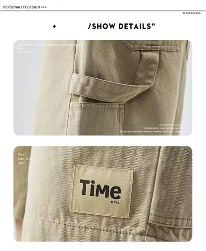 summer american casual retro shorts for men 2025 new loose straight short sweatpant streetwear fashion five point baggy bermudas unique joggers style 340