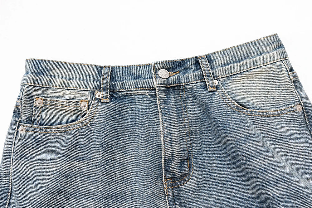 Streetwear Y2k Pantalones Hombre Washed Baggy Flare Jeans Unisex Straight Frayed Casual Denim Trousers Oversized Cargo Pants Street King Limited