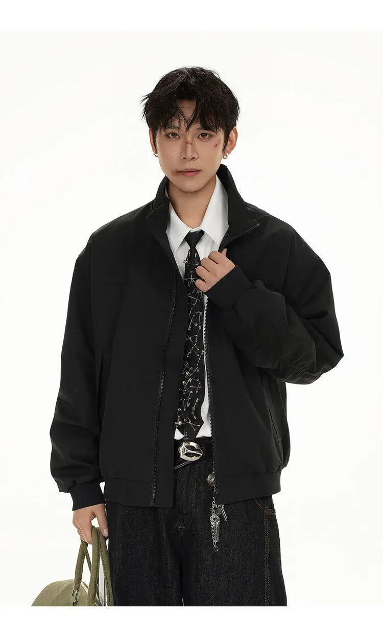 2025 spring new fashion waterproof bomber jacket men streetwear fashion loose casual motorcycle jacke boyfriend cargo coat unique cargo style 588