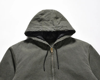 y2k vintage washed winter hooded padded cotton jacket for men and women lapel baggy casual ropa chaquetas hombre thick coat unique default style 2094