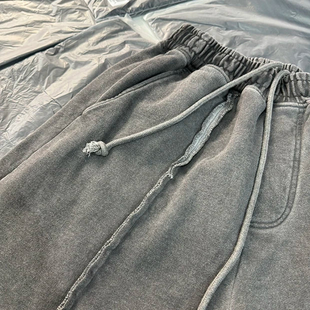 New 2024 Novelty High THUG CLUB Old Washed Rhine Stone Heavy Skateboard Street Cotton Casual Shorts Kanye Hip-hop Parkour #U46 Street King Limited