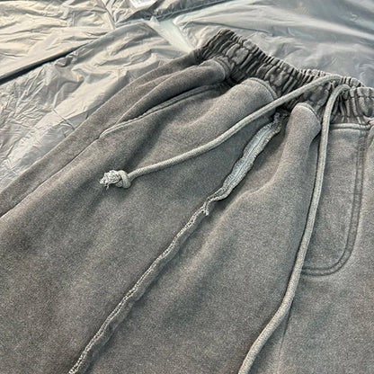 New 2024 Novelty High THUG CLUB Old Washed Rhine Stone Heavy Skateboard Street Cotton Casual Shorts Kanye Hip-hop Parkour #U46 Street King Limited