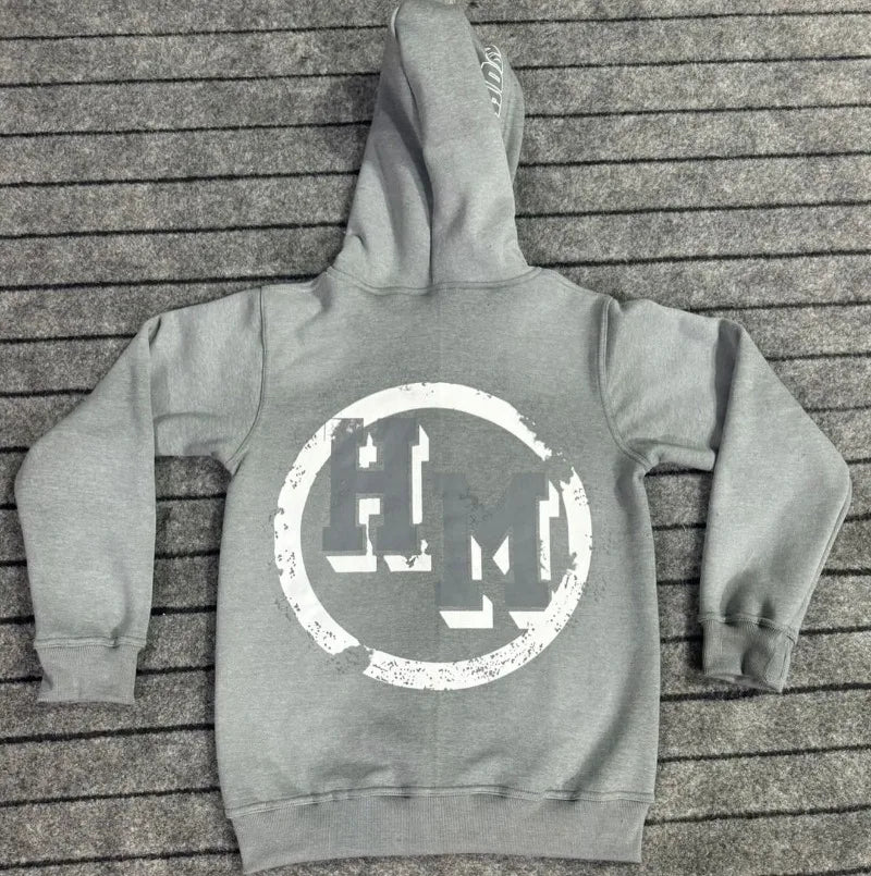 Streetwear brand trend Gothic letter print oversized hoodie women's fashion Harajuku loose and versatile hoodie men's top Street King Limited
