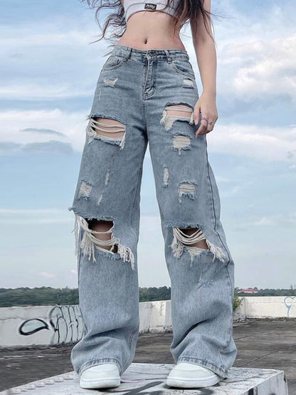 "Skate" Unisex Men Women Streetwear Denim Jeans Daulet Apparel