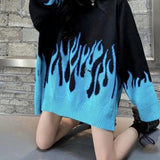 "Burn Up" Unisex Men Women Streetwear Graphic Sweatshirt Daulet Apparel