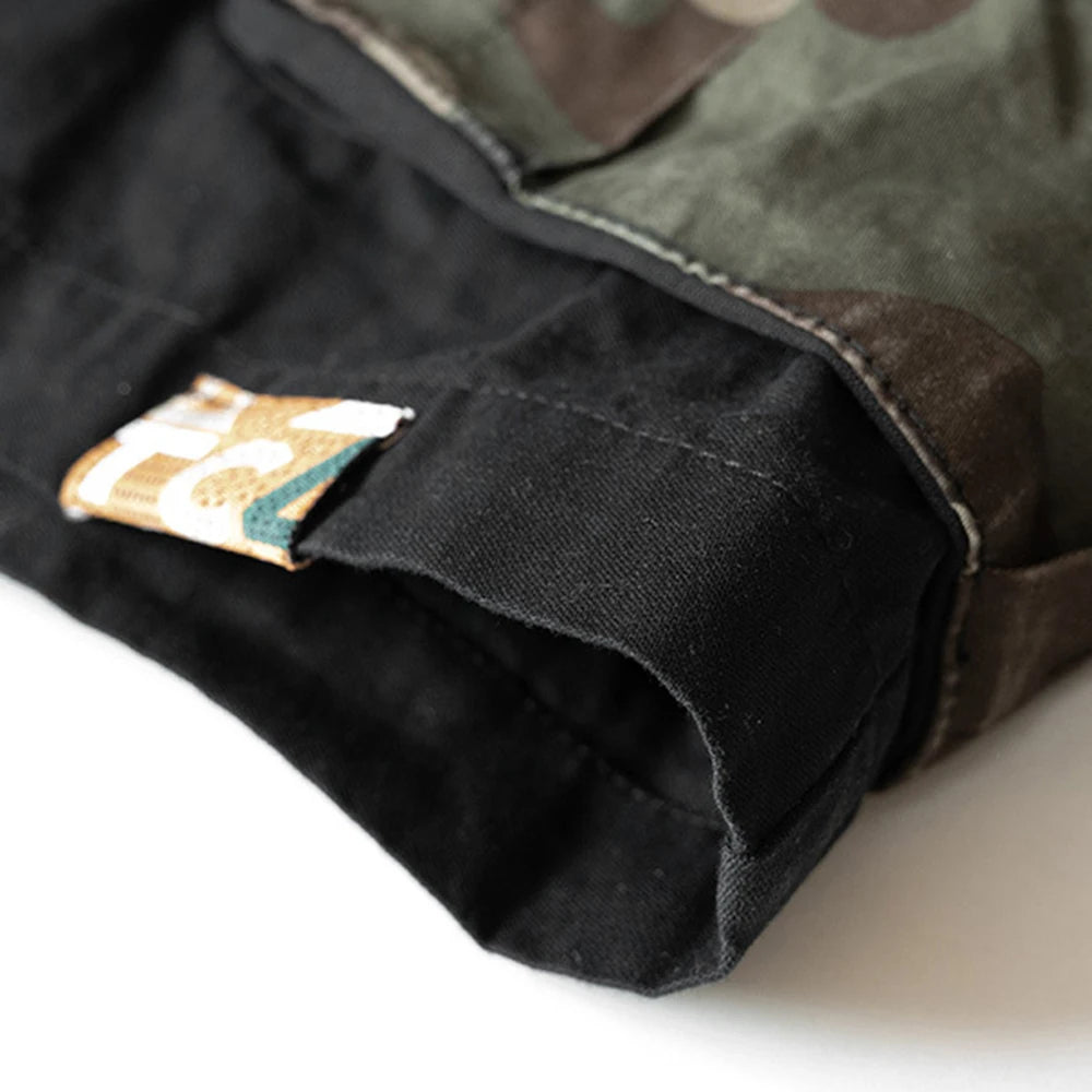 y2k shorts summer american street multi pocket camouflage workwear mens shorts trendy casual five quarter pants mens clothing unique shorts style 449
