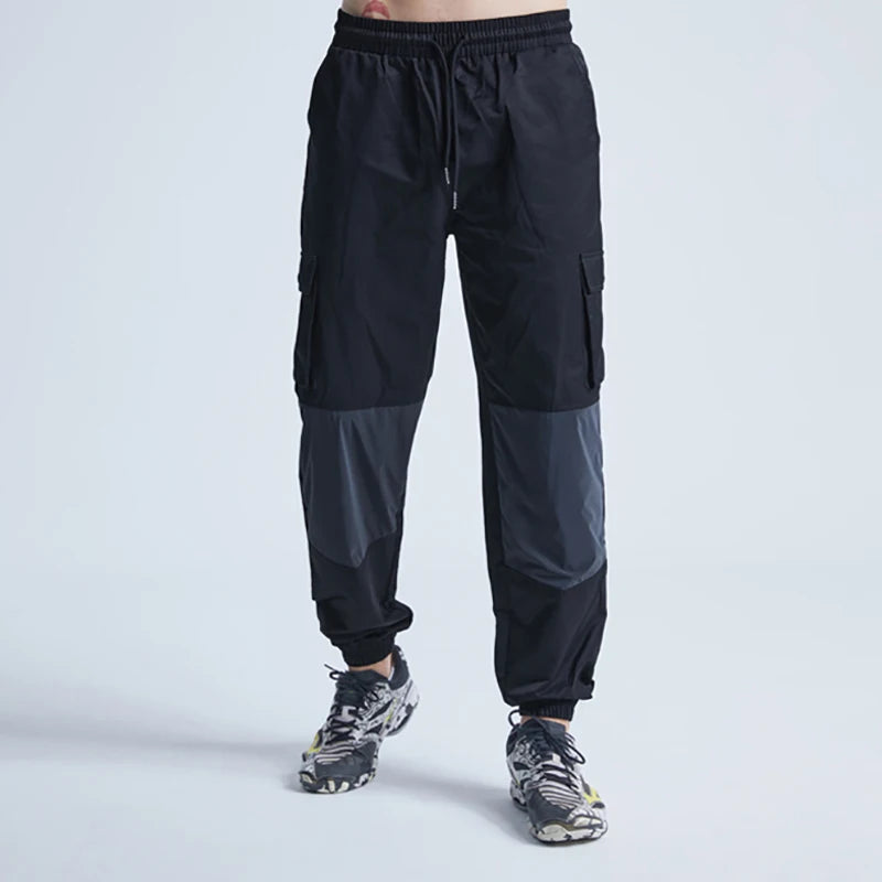 rainbowtouches patchwork men drawstring casual harajuku pants oversize sport streetwear jogging sportswear mens tracksuits unique default style 380