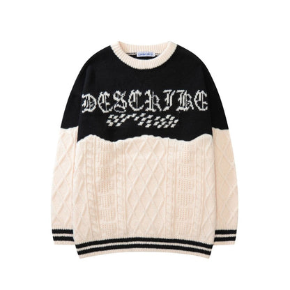 "Describing" Unisex Men Women Streetwear Graphic Sweater Daulet Apparel