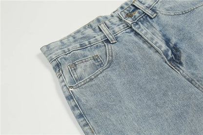 fashion back letters embroidery denim jeans mens casual zipper straight harajuku jean trouser hip hop streetwear pants joggers unique joggers style 4451