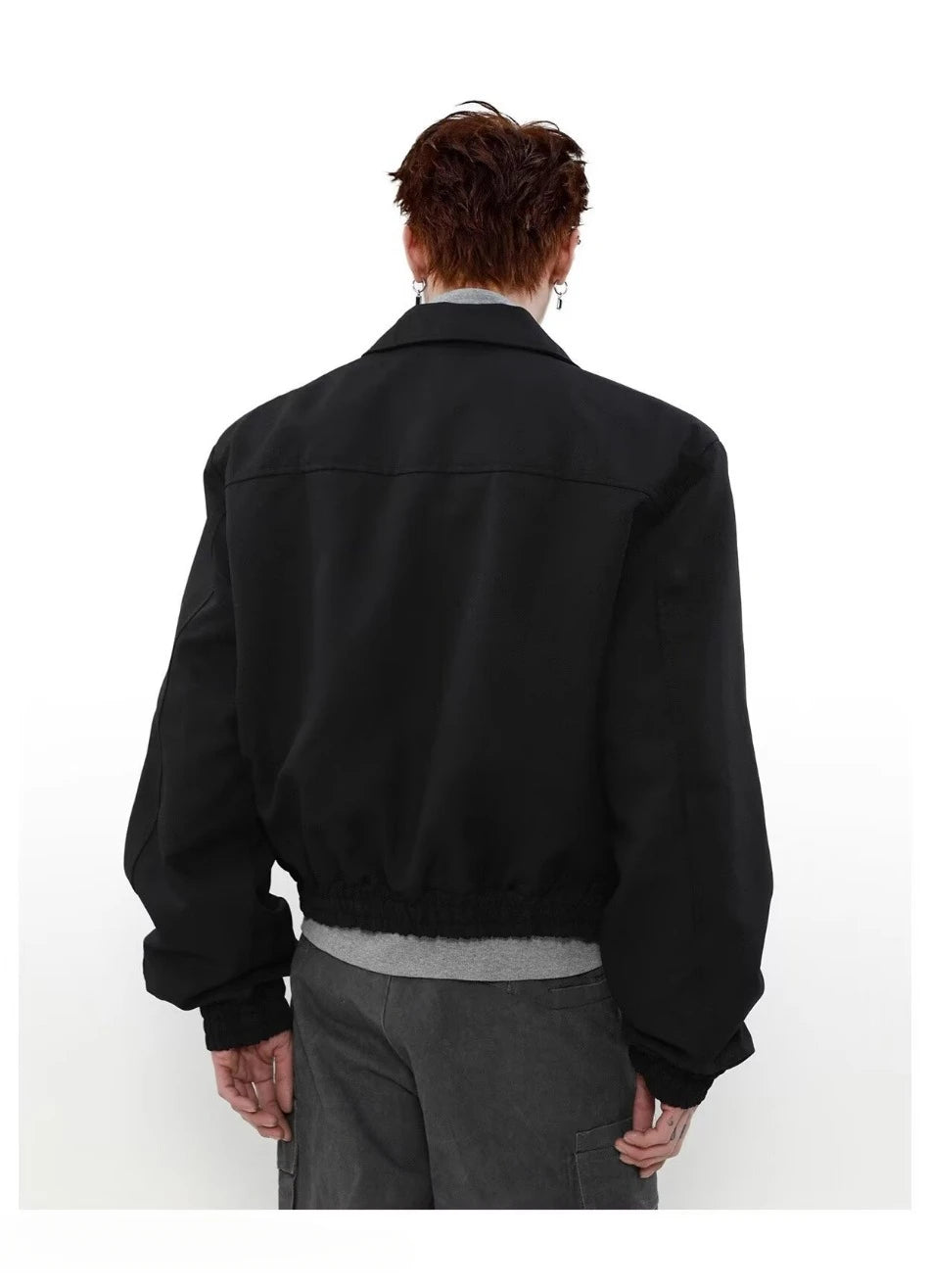 spring american pilot jacket mens street trend three dimensional multi pockets shoulder padded coats high street outwear unisex unique default style 3150