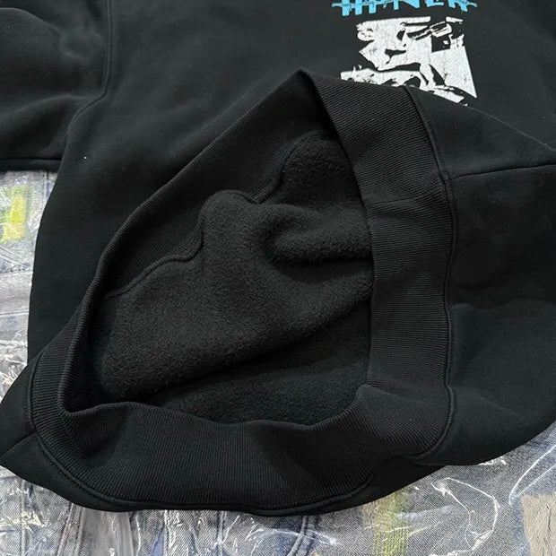 Printed fleece crack hoodie Street King Limited