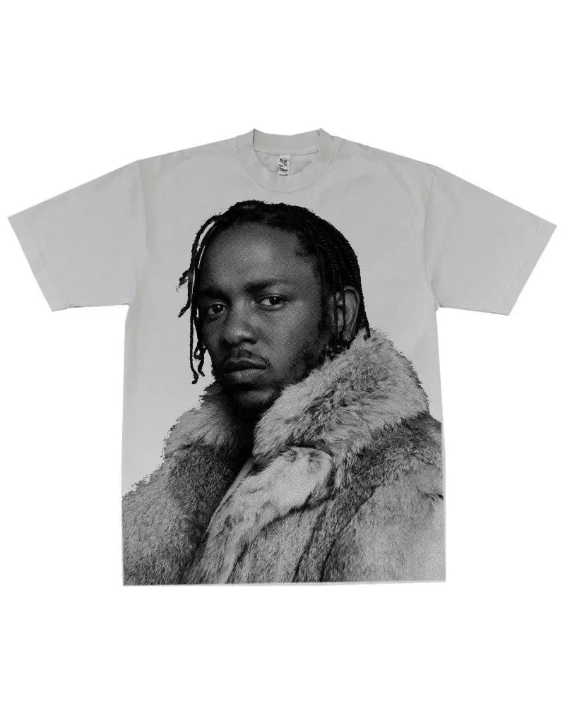 2024 New Trendy Gothic Initials Pattern Printed Oversized T-Shirt Men's Casual Harajuku Fashion Versatile Loose Short Sleeves Street King Limited