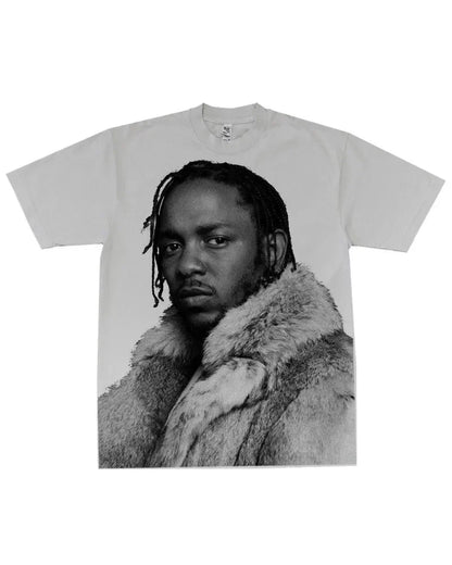 2024 New Trendy Gothic Initials Pattern Printed Oversized T-Shirt Men's Casual Harajuku Fashion Versatile Loose Short Sleeves Street King Limited