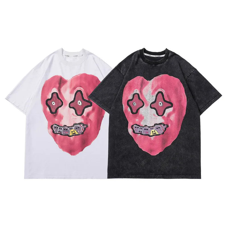 Rainbowtouches Graphic T Shirt Summer 2022 Vintage Unisex High Street Oversize Anime Street Fashion Hip Hop Acid Wash T Shirts Street King Limited