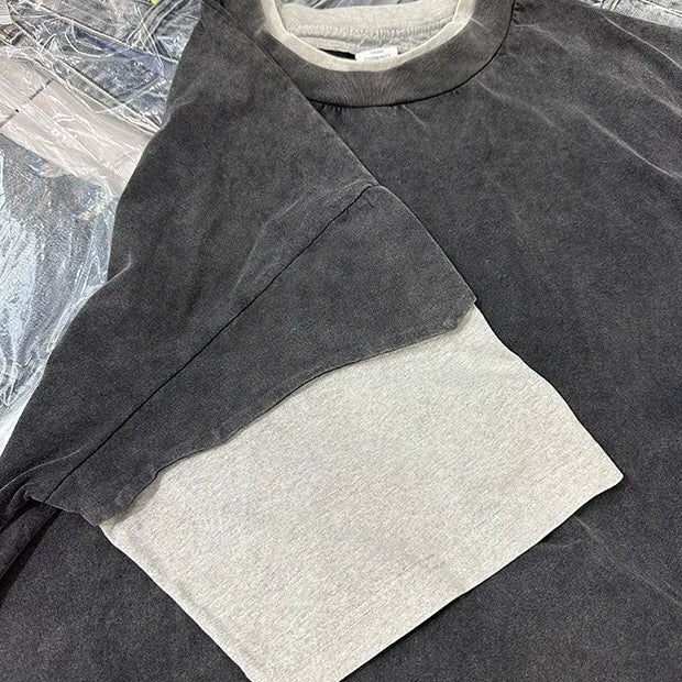 Color blocking double layered shirt Street King Limited