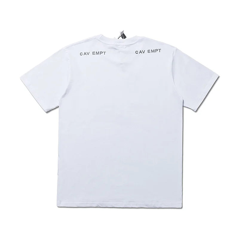 High Quality CAVEMPT Tops Tee Phantom Letter Printing Classic All-match Men Woman Loose O-Neck Summer C.E T Shirt Street King Limited
