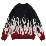 "Darken Flames" Unisex Men Women Streetwear Graphic Sweater Daulet Apparel