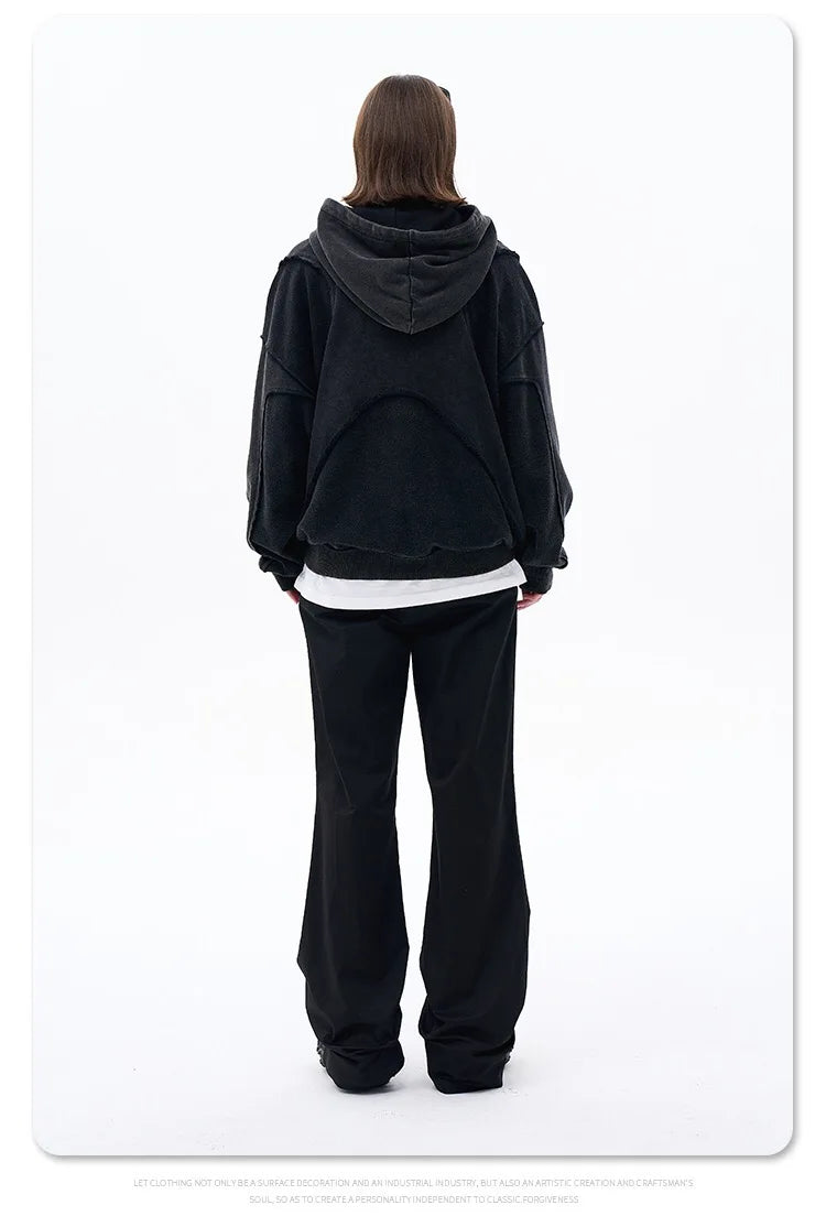 Reverse design process solid color hoodie Street King Limited
