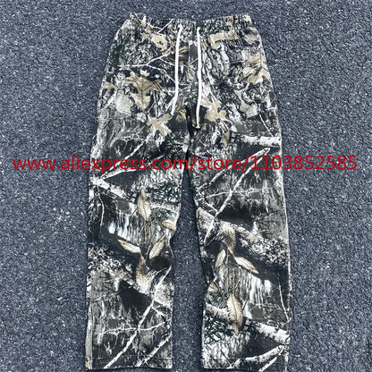 new autumn vintage straight leg casual functional work pants american high street heavyweight washed worn tactical pants clothes minimalist street pants