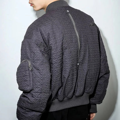 aviator style jacket retro winter and autumn zipper fashion trendy wrinkled niche men and women personalized vibe caot for men unique default style 4947