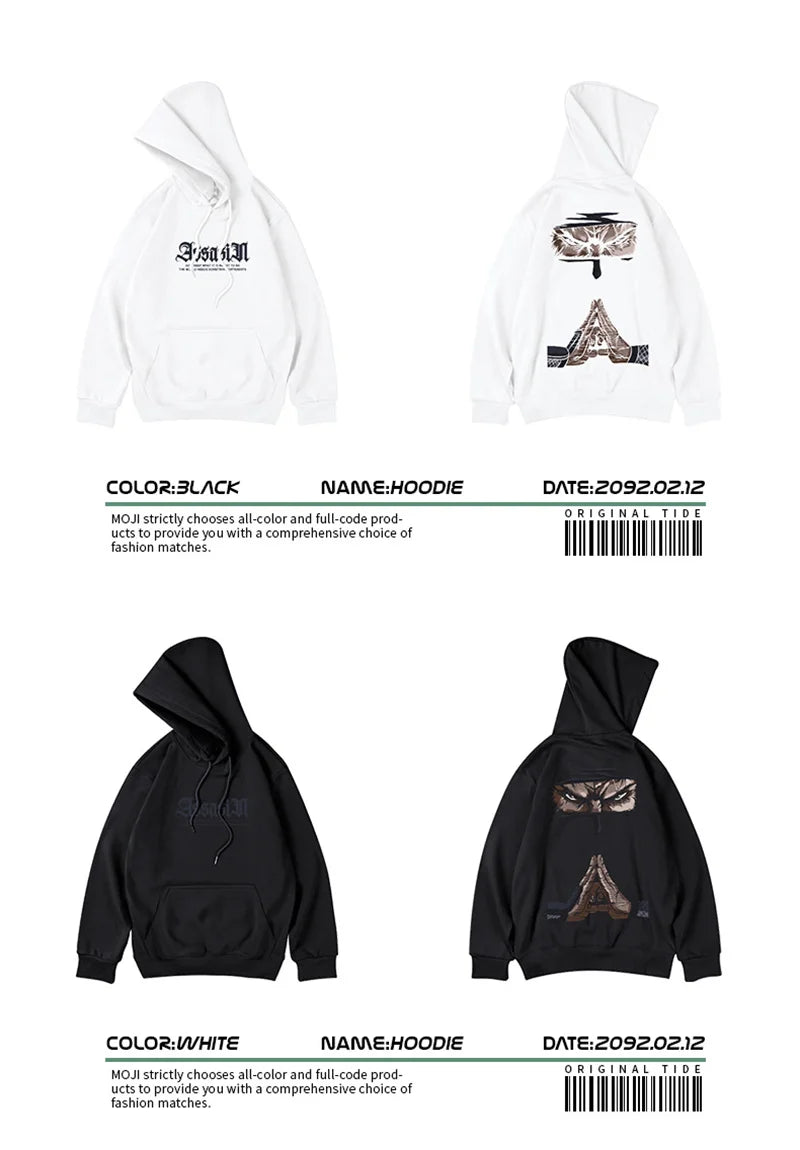 Funny Anime Ninja Mudra Graphic Printed Hoodies For Men Hip Hop Streetwear Pullovers Hooded Sweatshirts Y2K Goth Fashion Hoody Street King Limited