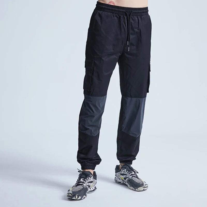 rainbowtouches patchwork men drawstring casual harajuku pants oversize sport streetwear jogging sportswear mens tracksuits unique default style 384