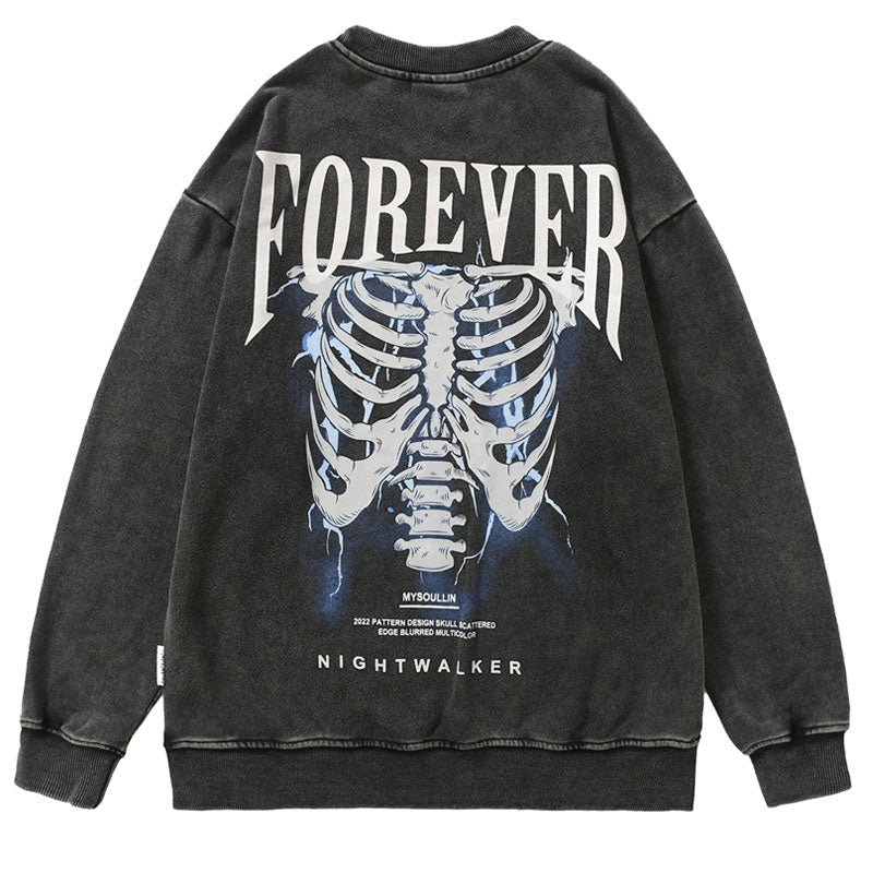 "Together Forever" Unisex Men Women Streetwear Graphic Sweatshirt Daulet Apparel