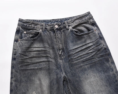 frayed hole distreesed big hole baggy jeans for men and women pantalones hombre streetwear y2k casual denim trousers oversized unique jeans style 5815