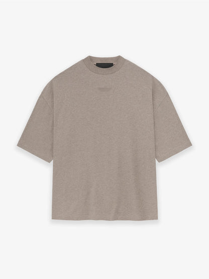 24FW FogEss Cloud Series CleanFit Summer Solid Silicone letters Full Cotton Quality Short Sleeve Tops T Shirt For Summer Street King Limited
