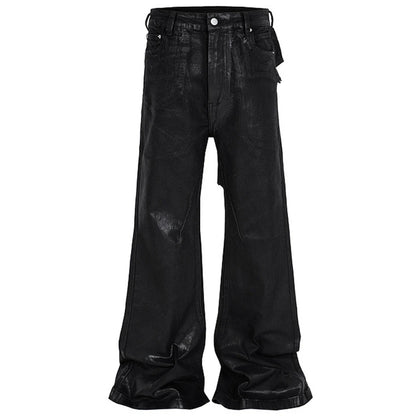 hi street flared jeans men broken patchwork denim pants streetwear harajuku luxury designer black jeans trousers male unique jeans style 464