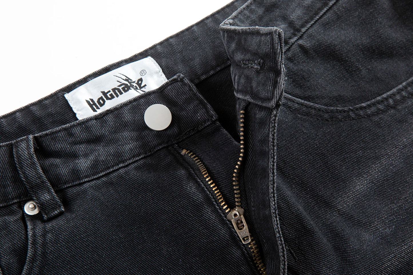 Feet Ink Painted Washed Black Jeans for Men Straight Retro Baggy Casual Cargo Pants Pantalones Hombre Oversized Denim Trousers Street King Limited