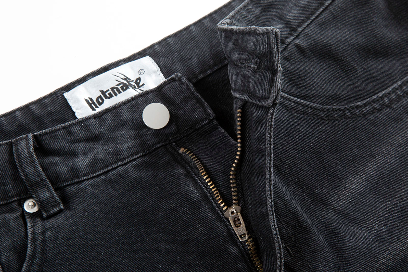 Feet Ink Painted Washed Black Jeans for Men Straight Retro Baggy Casual Cargo Pants Pantalones Hombre Oversized Denim Trousers Street King Limited
