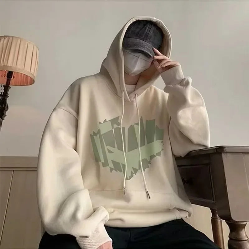 Autumn New Love Graphic Print Hoody Sweatshirts Man Hip Hop Oversized Streetwear Pullover Hoodies Y2K Vintage Casual Clothes Street King Limited