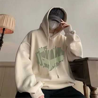 Autumn New Love Graphic Print Hoody Sweatshirts Man Hip Hop Oversized Streetwear Pullover Hoodies Y2K Vintage Casual Clothes Street King Limited