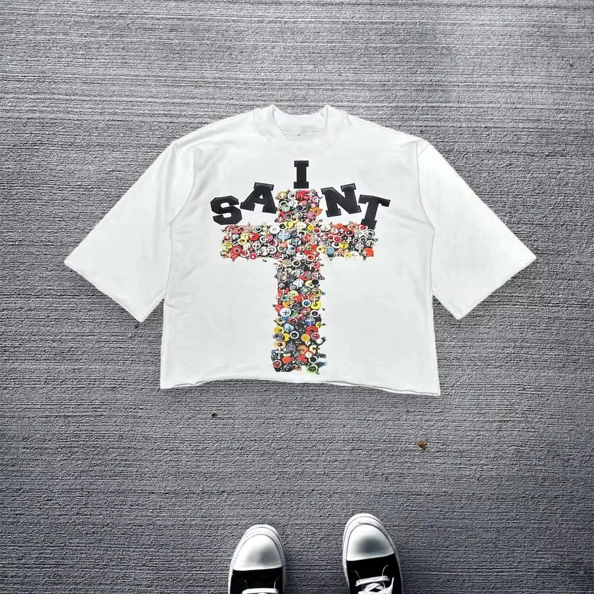 American Y2K New Fashion Trend Cotton T-shirt Men Women Street Hip Hop Vintage Loose Short Sleeved Couple Casual Joker T-shirt Street King Limited