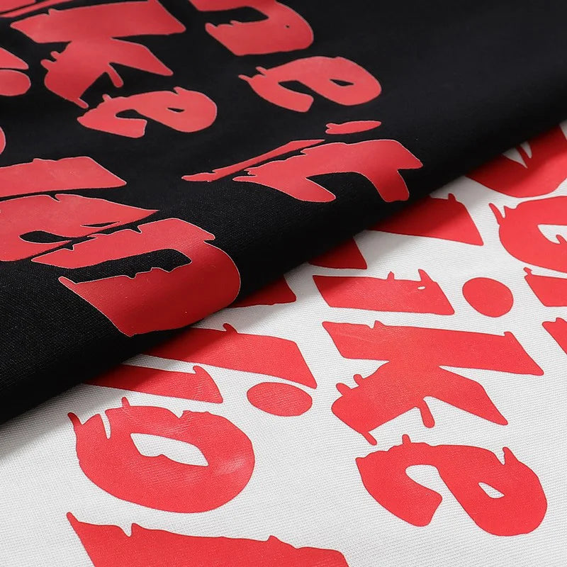 Black White IH NOM UH NIT Short Sleeve Tops Tee Men Woman Best Quality Simplicity Cotton Loose Versatile T Shirts Street King Limited
