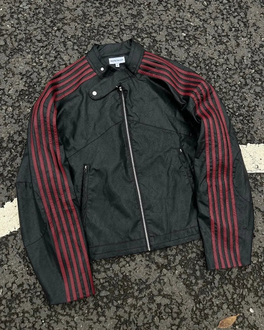 y2k street harajuku fashion brand clothing punk line design loose fashion zipper jacket men american retro all match sweatshirt urban fashion pants