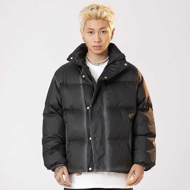 Men's Winter Parka Street Trend Retro Down Jacket Oversized Warm Cotton Coat Couple's Same Style Loose Casual Cotton Coat Street King Limited